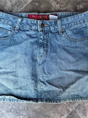 Mudd Light Blue Denim Skirt